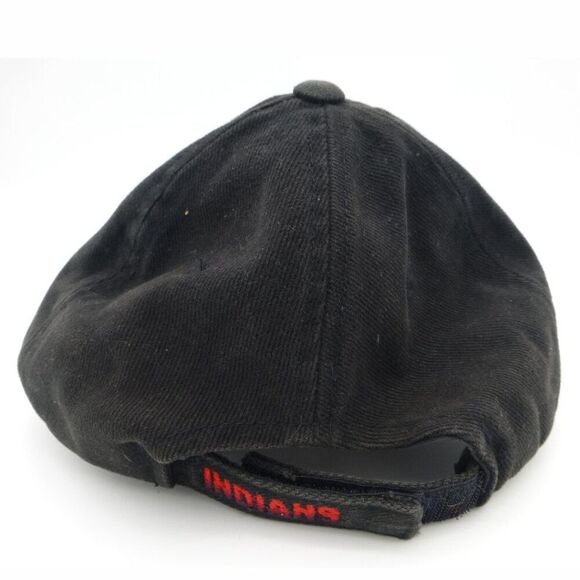 Vintage Black on Black Logo Velcro Hat MLB Hat - Picture 8 of 11